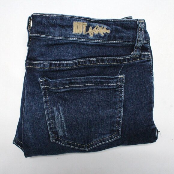 Kut From The Kloth Women's Size 6 Below the Knee Blue Denim Jean Capri Pants - Picture 10 of 15